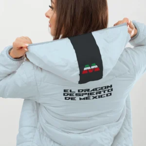 Chamarra El Dragon Despierto de México Blanca